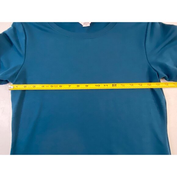 Danskin Women's Blue Athletic T-Shirt Short Sleeve Size XS Stretch - Picture 9 of 11